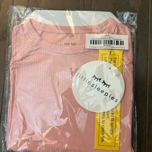 Little Sleepies Bubblegum Ribbed Crescent Zippy 6-12 months